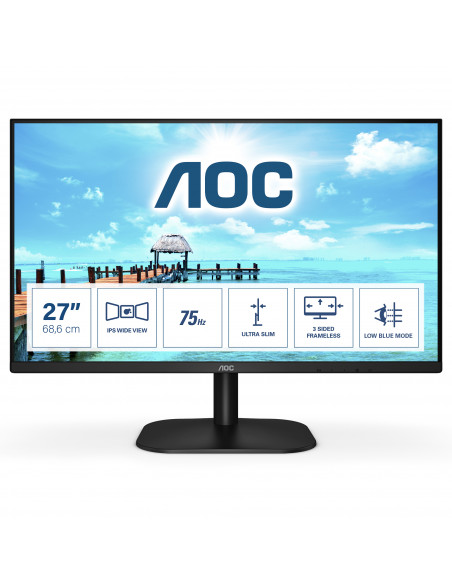 AOC B2 27B2H/EU LED display 68,6 cm (27") 1920 x 1080 Pixel Full HD Nero