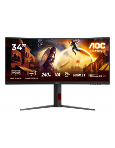 AOC G4 CU34G4Z Monitor PC 86,4 cm (34") 3440 x 1440 Pixel Wide Quad HD LED Nero, Rosso