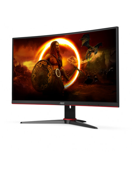 AOC G2 C24G2AE/BK Monitor PC 59,9 cm (23.6") 1920 x 1080 Pixel Full HD LED Nero, Rosso