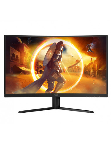 AOC G4 CQ32G4VE Monitor PC 81,3 cm (32") 2560 x 1440 Pixel Quad HD LCD Nero, Grigio