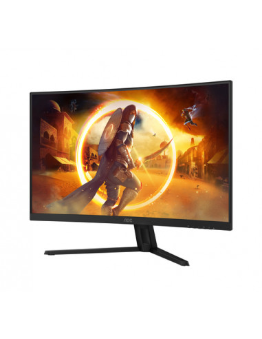 AOC G4 CQ32G4VE Monitor PC 81,3 cm (32") 2560 x 1440 Pixel Quad HD LCD Nero, Grigio