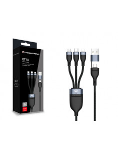 Conceptronic ETTA05B15 cavo USB USB 2.0 1,5 m USB C USB C/Micro-USB B/Lightning Nero 2