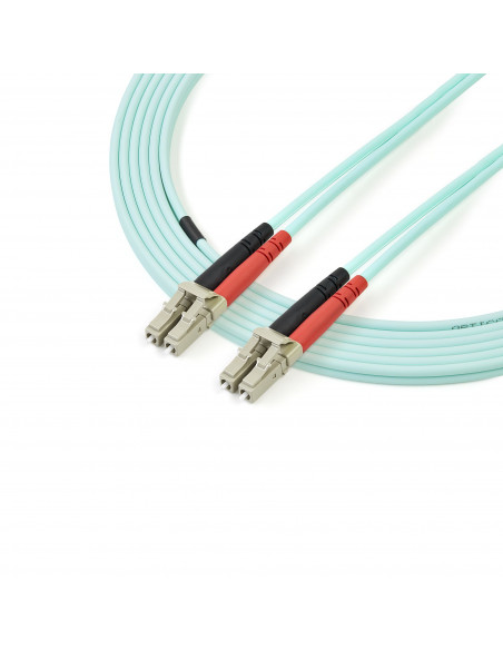 StarTech.com Cavo patch duplex LSZH fibra multimodale 50/125 3 m 10 Gb Aqua LC - LC