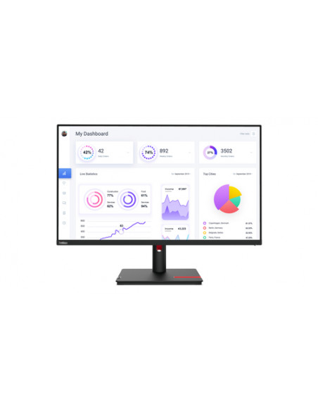 Lenovo ThinkVision T32p-30 LED display 80 cm (31.5") 3840 x 2160 Pixel 4K Ultra HD Nero