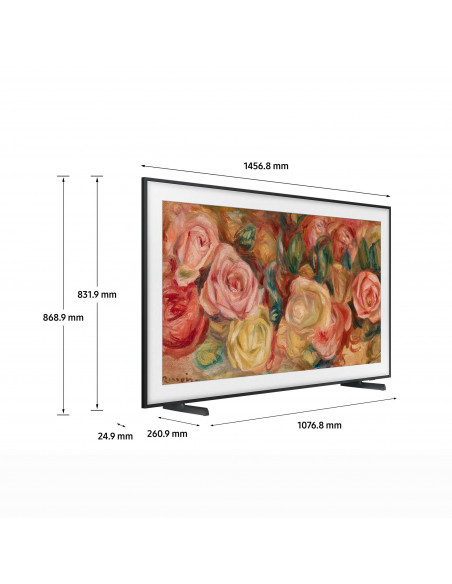 Samsung TV QLED 4K 65” QE65LS03DAUXZT Smart TV Wi-Fi Black 2024, Matte Display, Processore Quantum 4K, Modern Frame Design, Do