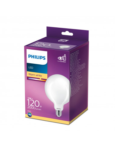 Philips Lampadina smerigliata a filamento 120 W G120 E27