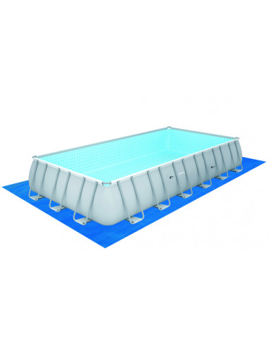 Bestway Power Steel 56474 piscina fuori terra Piscina con bordi Piscina rettangolare 30045 L Blu, Grigio