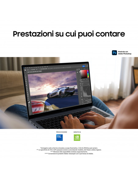 Samsung Galaxy Book4 Intel Core 7 150U Computer portatile 39,6 cm (15.6") Full HD 16 GB LPDDR4x-SDRAM 1 TB SSD NVIDIA GeForce MX