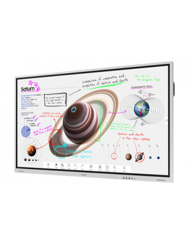 Samsung WM85B lavagna interattiva 2,16 m (85") 3840 x 2160 Pixel Touch screen Grigio, Bianco
