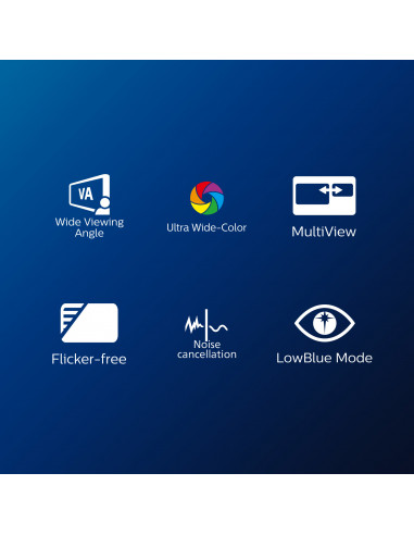 Philips 5000 series 34E1C5600HE/00 LED display 86,4 cm (34") 3440 x 1440 Pixel 4K Ultra HD Nero