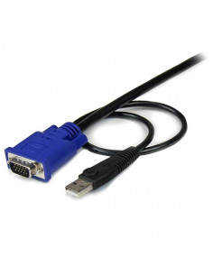 StarTech.com Cavo sottile KVM, VGA, USB, 2 in 1 1,3 m c.a. 2