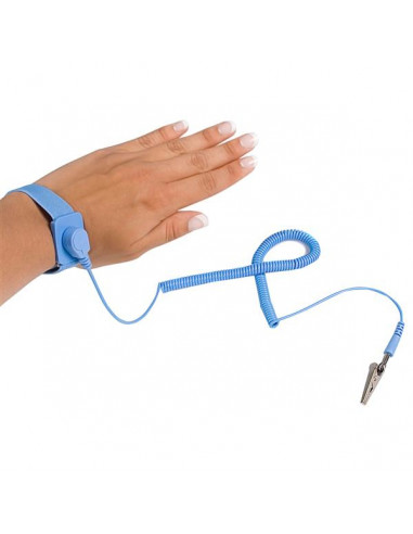 StarTech.com Braccialetto ESD antistatico con cavo da messa a terra / protezione da sovratensioni