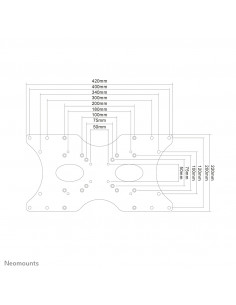 Neomounts FPMA-VESA400 Adattatore VESA 22-52" 2