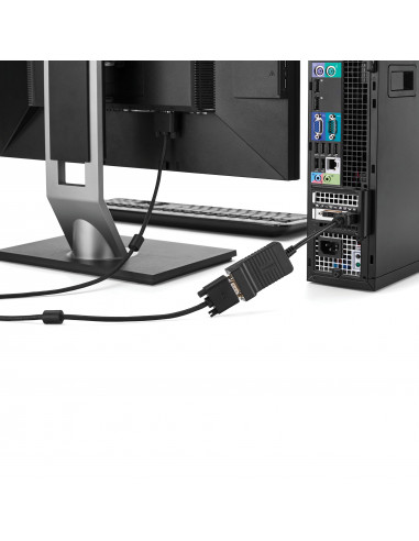 StarTech.com Adattatore da DisplayPort a VGA - Convertitore attivo da DP a VGA - Video 1080p - Resistente - Cavo monitor DP/DP++
