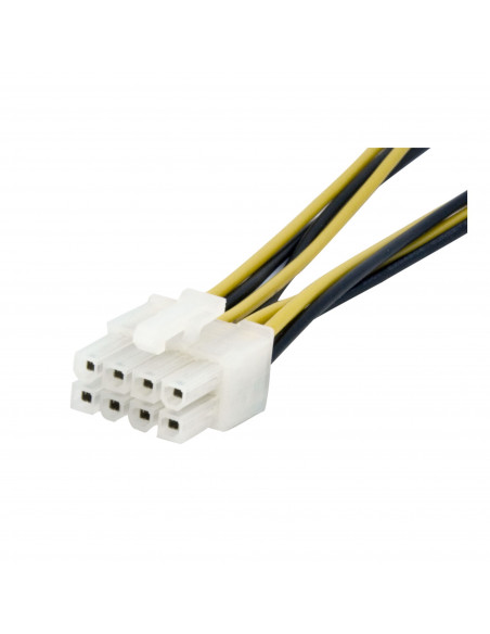StarTech.com Adattatore alimentatore EPS 4 poli a 8 poli con LP4 F/M 15 cm