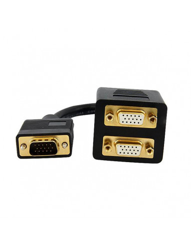 StarTech.com Cavo Sdoppiatore VGA a 2 uscite VGA - Cavo Y splitter VGA a doppia uscita VGA - M/F da 30 cm