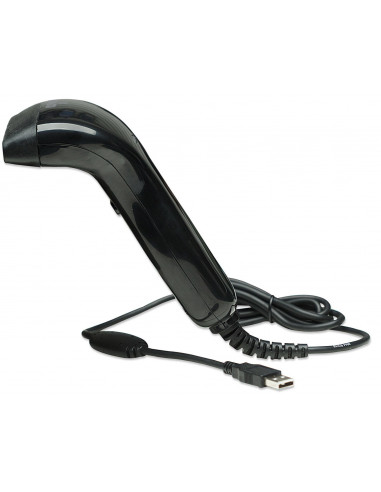 Manhattan 401517 lettore di codici a barre Lettore di codici a barre portatile 1D CCD Nero