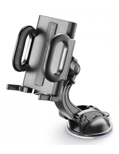 Cellularline Hug Flexi - Universal Supporto smartphone da auto con fissaggio a ventosa