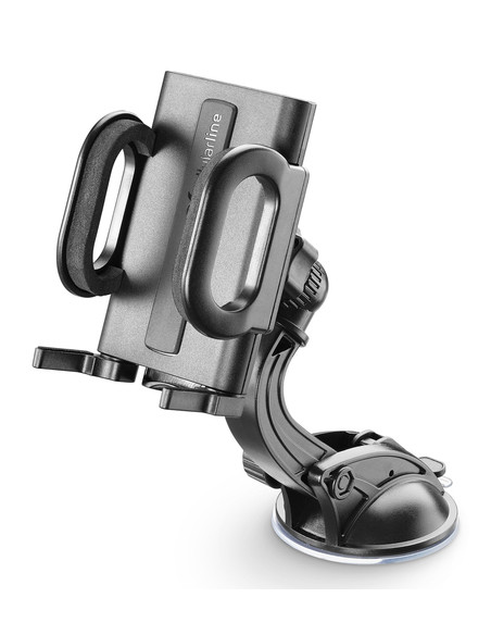 Cellularline Hug Flexi - Universal Supporto smartphone da auto con fissaggio a ventosa