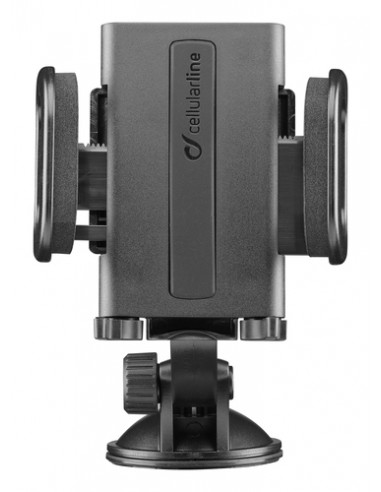 Cellularline Hug Flexi - Universal Supporto smartphone da auto con fissaggio a ventosa
