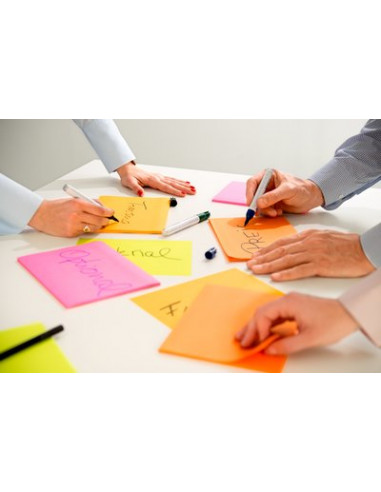 3M 6845-SSP pouch autoadesiva Rettangolo Multicolore 45 fogli Autoadesivo