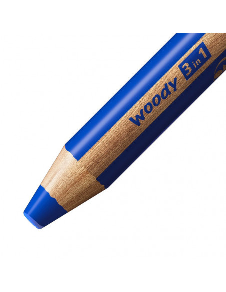 STABILO woody 3 in 1 Blu 1 pz