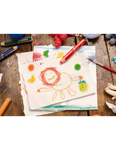 STABILO woody 3 in 1 Blu 1 pz