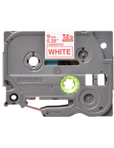 Brother TZE-222 nastro per etichettatrice Rosso su bianco 2