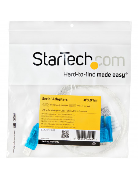 StarTech.com Cavo adattatore seriale USB a RS-232 DB9 90 cm - M/M