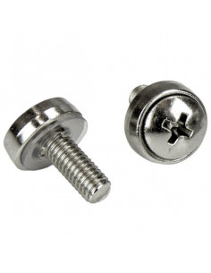 StarTech.com Confezione da 100 viti di fissaggio M5 e dadi ingabbiati per armadi server rack 2