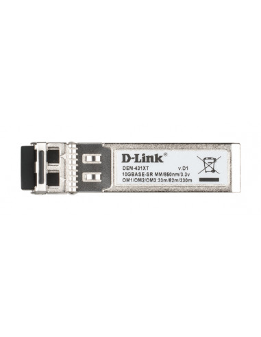 D-Link DEM-431XT modulo del ricetrasmettitore di rete Fibra ottica 10000 Mbit/s SFP+ 850 nm