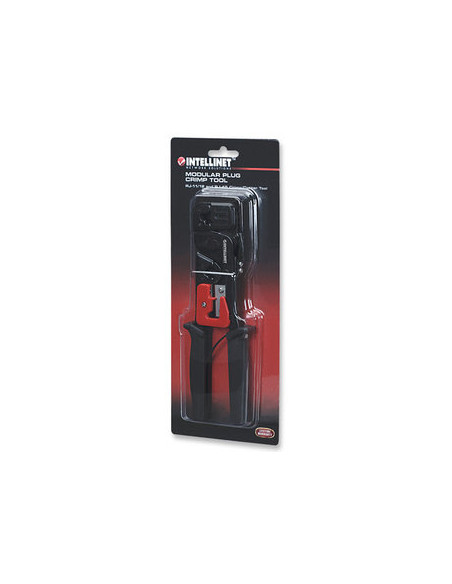 Intellinet 210836 pinza crimpatrice Nero, Rosso
