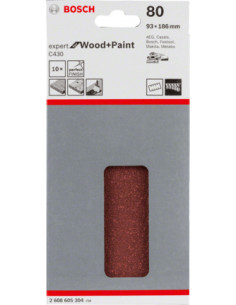 Bosch 2 608 605 304 accessorio per levigatrici 10 pz Carta abrasiva 2