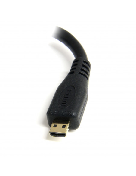 StarTech.com Cavo HDMI a micro HDMI ad alta velocita' - Cavo HDMI micro High Speed da 12cm - F/M - Nero