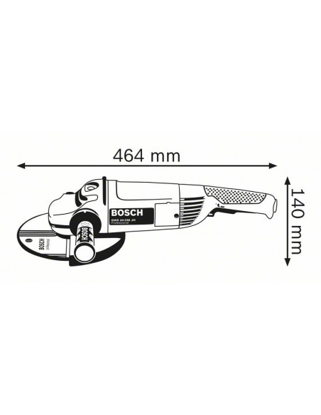Bosch GWS 24-230 JH smerigliatrice angolare 18 cm 6500 Giri/min 2400 W 5,2 kg