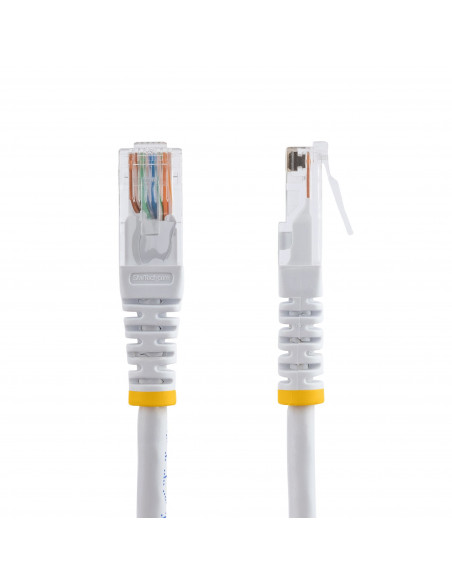 StarTech.com Cavo patch UTP Cat5e RJ45 modellato bianco da 15 m Cat 5e - Cavo patch da 15 m