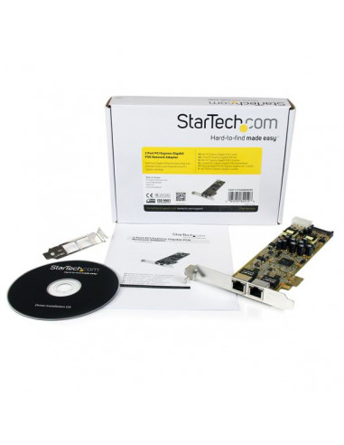 StarTech.com Adattatore scheda di rete PCIe Ethernet Gigabit PCI Express a due porte - PoE/PSE