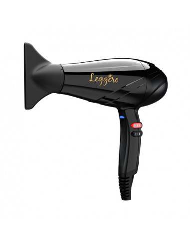 GA.MA Phon Leggero Gama, Made in Italy, Ultraleggero, Ergonomico, 2400W, Motore AC a Lunga Durata, 6 COmbinazioni di Temperatura