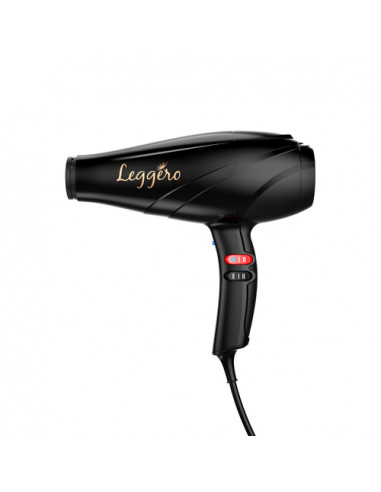 GA.MA Phon Leggero Gama, Made in Italy, Ultraleggero, Ergonomico, 2400W, Motore AC a Lunga Durata, 6 COmbinazioni di Temperatura