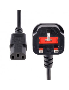 StarTech.com Cavo di Alimentazione per Computer da 2m, Cavo Elettrico AC di Ricambio per PC/Stampante da Spina EU Schuko a C13,  2