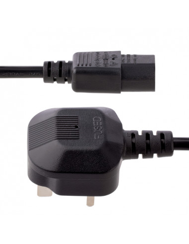 StarTech.com Cavo di Alimentazione per Computer da 2m, Cavo Elettrico AC di Ricambio per PC/Stampante da Spina EU Schuko a C13, 