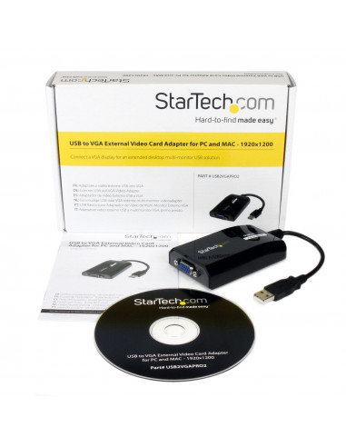 StarTech.com Adattatore USB a VGA - Scheda USB per PC e MAC- 1920x1200