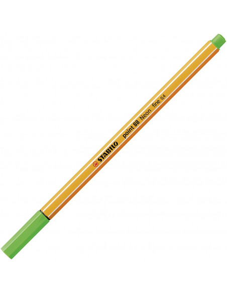 STABILO Fineliner - point 88 NEON - Astuccio da 5 - Colori fluorescenti assortiti