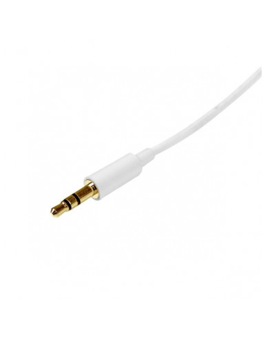 StarTech.com Cavo audio stereo slim da 3,5 mm bianco 1 m - M/M