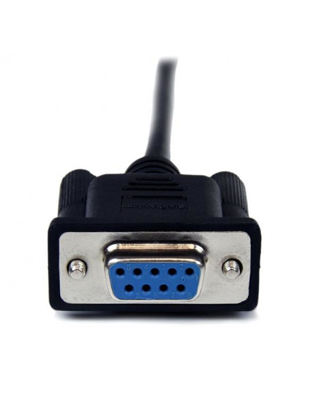 StarTech.com Cavo seriale null modem DB9 RS232 nero 2 m - F/M