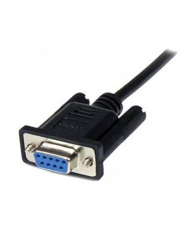 StarTech.com Cavo seriale null modem DB9 RS232 nero 1 m - F/M