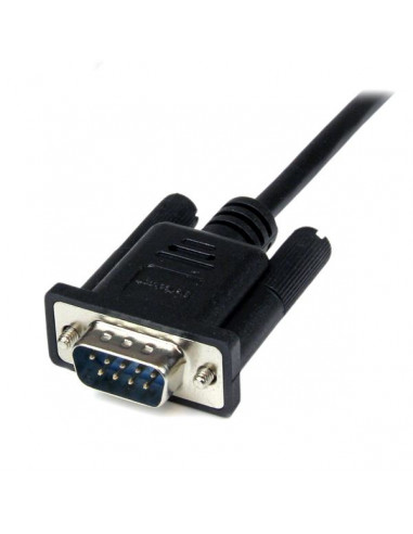 StarTech.com Cavo seriale null modem DB9 RS232 nero 1 m - F/M