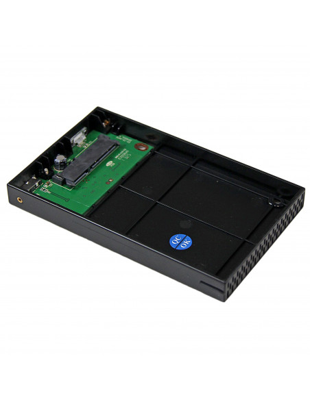 StarTech.com Box Esterno HDD per disco rigido SATA III 2.5" USB 3.0 con UASP in alluminio con cavo incorporato - 6Gbps
