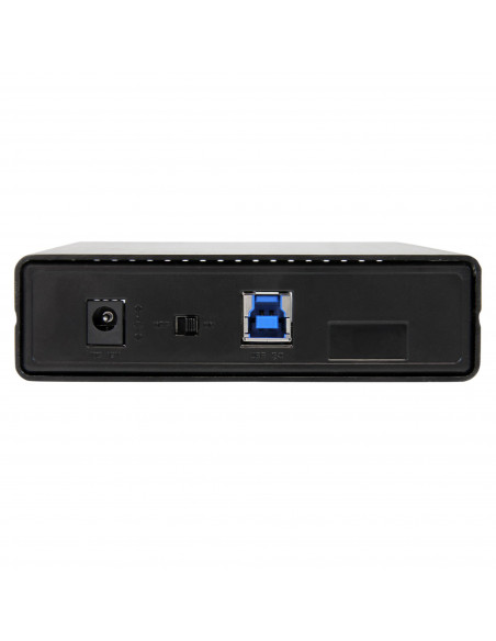 StarTech.com Box esterno per disco rigido SATA III da 3,5" USB 3.0 nero con UASP per SATA 6 Gbps – HDD esterno portatile