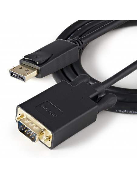 StarTech.com Cavo da DisplayPort a VGA da 1 m - Cavo adattatore da DisplayPort a VGA attivo - Video 1080p - Cavo monitor da DP a